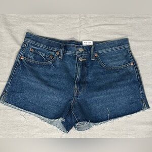 NWT Lucky Brand mid rise, cut off, denim shorts, Size 10 (30)